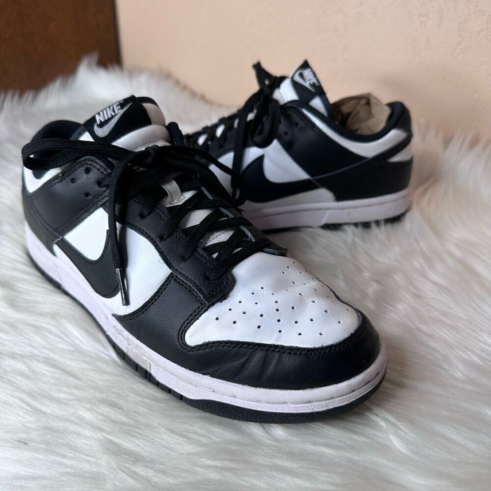Nike Dunk Low Panda Black White Shoes Size 10